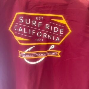 Surf Ride California windbreaker size XL in EUC